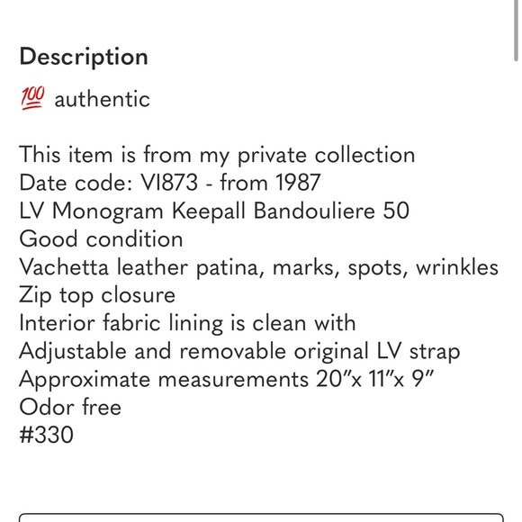 LV🤎Keepall Bandoulière 50 - Picture 13 of 13